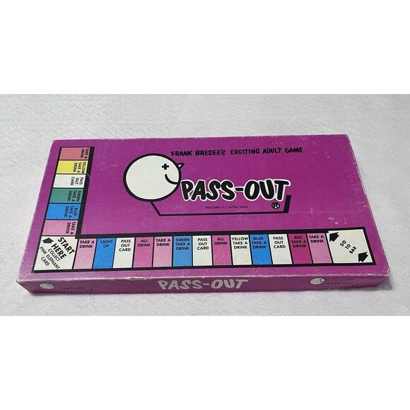 Frank Bresees Other - RARE FIND! Vintage 1962 PASS OUT By Frank Bresees Exciting Adult Drinking Game!